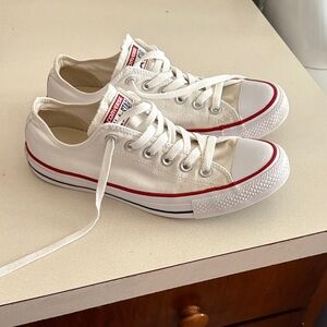 Converse White and Red Sneakers